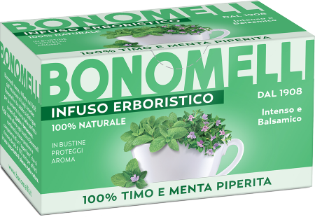 Thyme and Peppermint Herbal Tea - Bonomelli