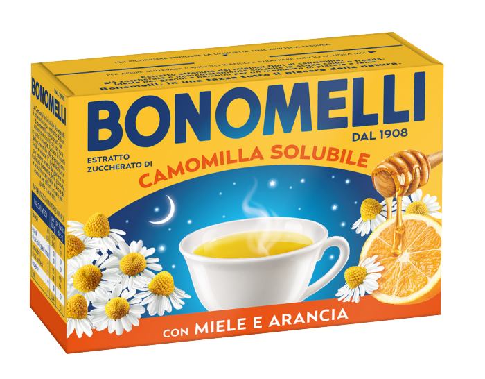 Soluble honey and orange chamomile tea - Bonomelli
