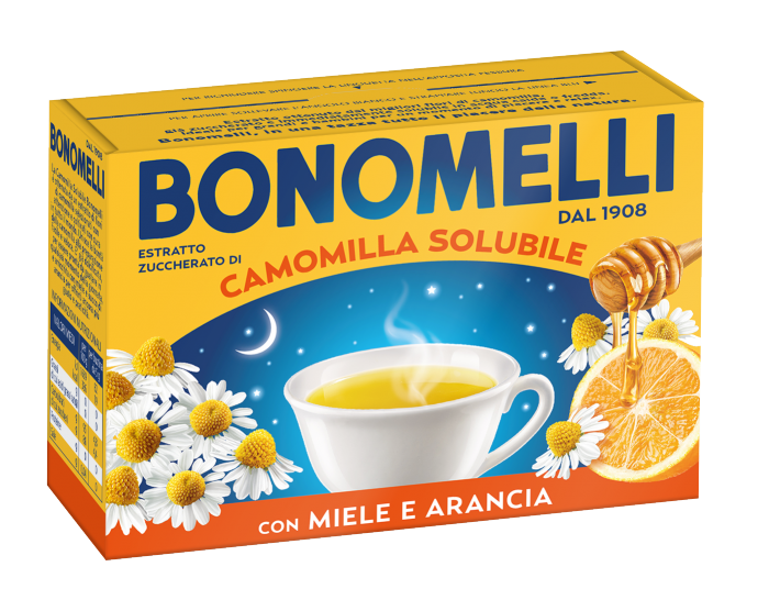 Soluble honey and orange chamomile tea Bonomelli