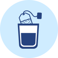 WITH COLD WATER: pour some cold water into a glass containing a filter and leave to infuse for 7 minutes. Drink immediately.