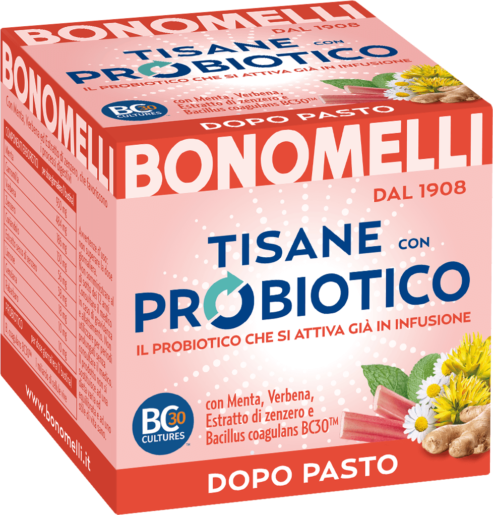 Bonomelli dopo pasto Tisane con probiotico